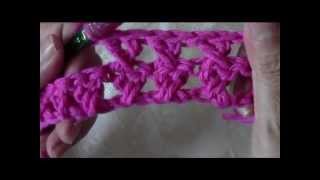 Crochet crossed double crochet dishcloth [upl. by Nicolella]