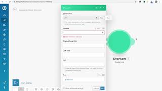 Shortio Integration with Zoom and Telegram Bot via Integromat [upl. by Ibrik302]