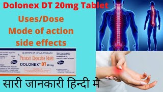 Dolonex DT 20mg Tablet uses in hindi  Doloforce dt tablet uses in hindi [upl. by Yerg]