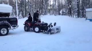 Homemade ATV Snowblowers [upl. by Eserrehs]