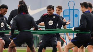 Inside Training  FC Barcelona Training 🔵🔴  Last Training Session vs Espanyol  Lamine Gavi pedri [upl. by Ahsirk823]