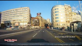 driving in Belgrade and New Belgrade  September 2018  Serbia [upl. by Farlee]