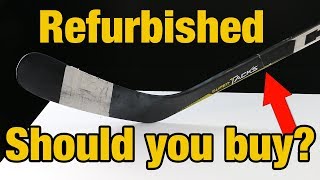 Should you buy a refurbished or repaired hockey stick  Hockey Repair Shop review [upl. by Duke]