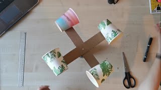 STEM activity WIND ANEMOMETER for kids [upl. by Atiuqal]