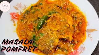 Masala Pomfret recipe  Pomfret Fish curry পমফ্রেটমাছেররেসিপি pomfretfish [upl. by Analrahc]