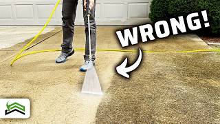 How To Pressure Wash A Concrete Driveway [upl. by Swain]