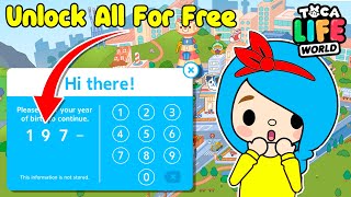 UNLOCK ALL ITEMS FOR FREE Toca Boca Codes 2023  How To Get Toca Boca for Free  Toca Life World [upl. by Ivek829]