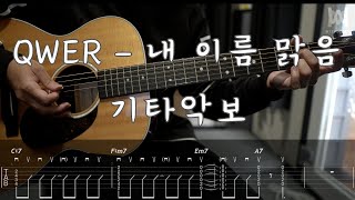 422QWER  내 이름 맑음 Guitar Tab [upl. by Wallach]