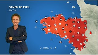 Bulletin météo pour le samedi 6 avril 2024 [upl. by Iznek]