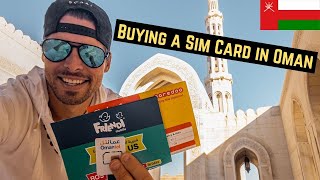 Buying a Sim Card in Oman 🇴🇲 [upl. by Nonarb]