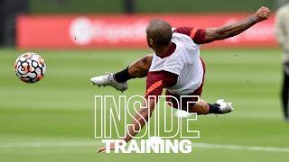 Inside Training Thiagos scissor kick amp loads of goals ahead of Norwich [upl. by Neirol]