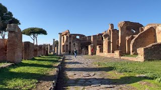 Ostia Antica beautiful archaeological area Ancient Ostia  January 2023 prettydaylife [upl. by Zsazsa]