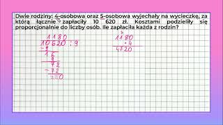 Proporcje w zadaniach tekstowych klasa 6 i 7 zadanie 5 [upl. by Timmi251]