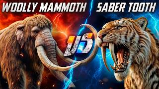 Woolly Mammoth VS Saber Tooth Tiger [upl. by Oremar]