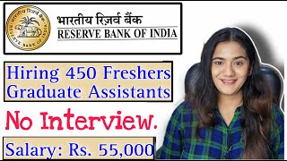 RBI Assistant Job Vacancy for Fresher Graduates All Over India [upl. by Ilke]