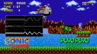 Sonic the Hedgehog  Robotnik Puyo Puyo remix Oscilloscope view [upl. by Nnylg]