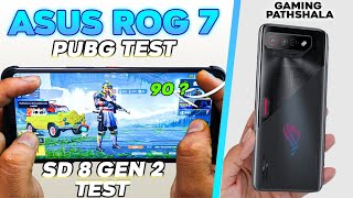 Asus ROG Phone 7  PUBG Test with FPS 🔥 BEST 90FPS Android Gaming Phone [upl. by Ecirpak]