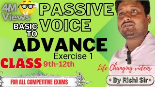 Active And Passive Voice Basic To Advance Exercise 1 By Rishi Sir [upl. by Virgin]