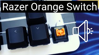 Razer Orange Switch Sound Test on Razer Blackwidow Lite ASMR [upl. by Goodkin]