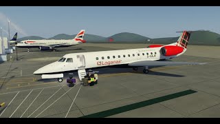 Loganair flight in roblox Needs a bit more work [upl. by Narda924]