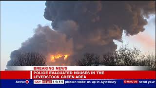 Buncefield Oil Depot Disaster  Sky News  11122005  1106am [upl. by Burhans148]