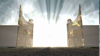 heavens golden gates opening to an ethereal light on a cloudy background EkMlbl0eg [upl. by Ayerim]