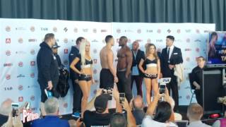 Weigh In  Joseph Parker vs Carlos Takam 2016 [upl. by Aneen]