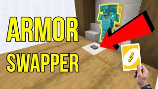 Minecraft Tutorial Simple Armor Stand Swapper Tutorial [upl. by Melisent]