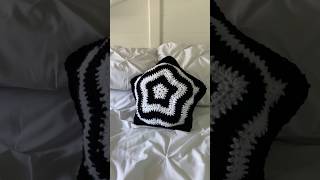 crochet star pillow 💫 crochet crochideas [upl. by Leuqram]