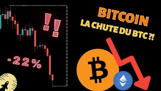 BITCOIN 😭 LA BAISSE SINTENSIFIE  📉  ETHEREUM 😢  Analyse crypto monnaie fr [upl. by Eiggam]