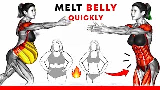 🔥 LOSE BELLY FAT in 7 days Belly waist amp abs ➜ 10 Minute Exercise [upl. by Amathiste]