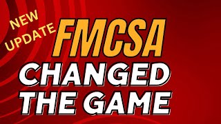 FMCSA NEW UPDATE [upl. by Esaj404]