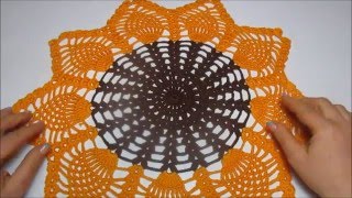 Uncinetto Crochet Centrino Girasole Piccolo [upl. by Rustin]