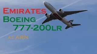 Emirates Boeing 777200  TakeOff from Stockholm Arlanda [upl. by Armallas45]