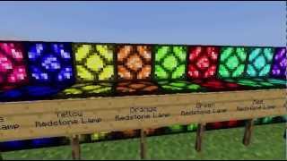 Mod Review  Colored Redstone Lamp [upl. by Simara]