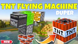 Easiest TNT Duper Flying Machine  Minecraft Bedrock 119 [upl. by Neelya65]