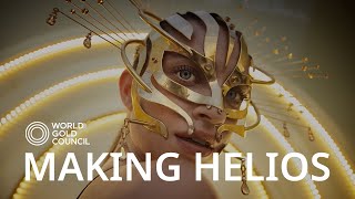 Behind the scenes making a golden mask [upl. by Strong]