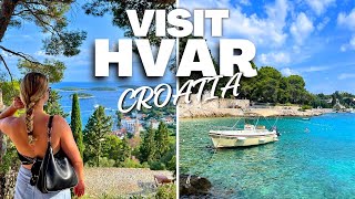 WHAT TO SEE IN HVAR CROATIA  BEACH CLUBS  FORTRESS  OLD TOWN  TIPS [upl. by Salohci228]