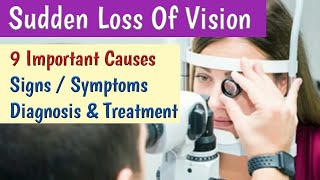 Sudden Loss of Vision Causes Symptoms Diagnosis amp Treatment  Sudden Blindness [upl. by Bowman694]