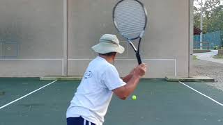 Tennis Practice Sanlando Florida 15 Yrs after Achilles Rupture No Surgery No Boot No Crutches No MD [upl. by Landing]