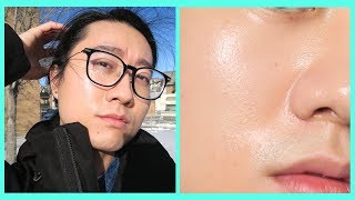 Trying the Korean Skincare Trend Glass Skin Routine [upl. by Euqinay191]