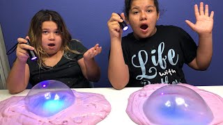 DIY 2 GALLONS OF COLOR CHANGING LASER SLIME  MAKING 2 GALLONS OF UV SLIME [upl. by Nell]