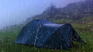 Som de Chuva e Trovoadas na Barraca para Dormir Mente Relaxante Sono Profundo ASMR [upl. by Cindee]