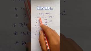 Salary Salary song lyrics 💸💰trendingshorts shortsfeed dailyshorts subscribe [upl. by Uda]