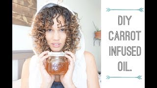 DIY Carrot Oil  How I make carrot infused oil [upl. by Eentihw]