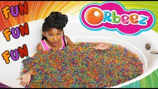 Orbeez Toy Surprise Bath  How to Make Water Beads  Kids Videos [upl. by Aneerhs]