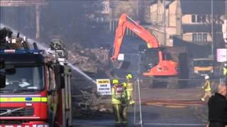 Bradford mill destroyed by fire demolished [upl. by Artema]