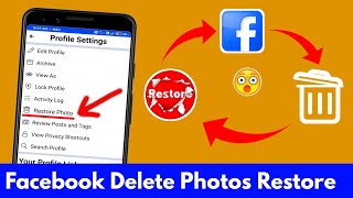 How to Recover Facebook Delete Photos  Facebook Delete Photo Wapas Kaise Laye  Delete Photos Back [upl. by Alithea]