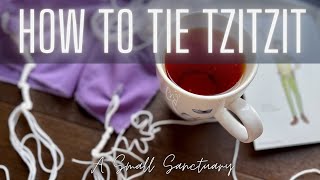 🙋‍♀️How to Tie Tzitzit  a quick tutorial [upl. by Radnaskela]