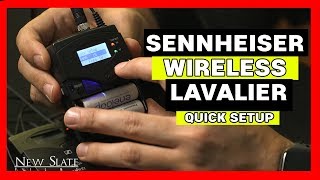 How to Setup Sennheiser G3 amp G4 Wireless Lavalier Quick Overview [upl. by Ecinreb]